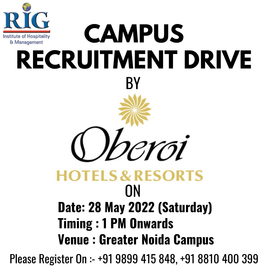 Campus Recruitment Drive By Oberoi